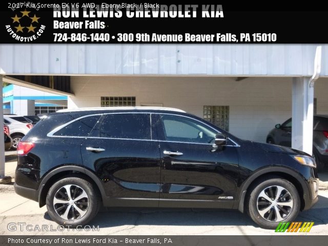 2017 Kia Sorento EX V6 AWD in Ebony Black