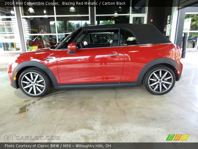 2016 Mini Convertible Cooper in Blazing Red Metallic