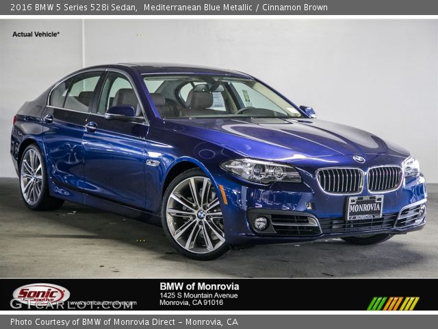 2016 BMW 5 Series 528i Sedan in Mediterranean Blue Metallic