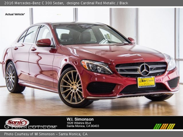 2016 Mercedes-Benz C 300 Sedan in designo Cardinal Red Metallic