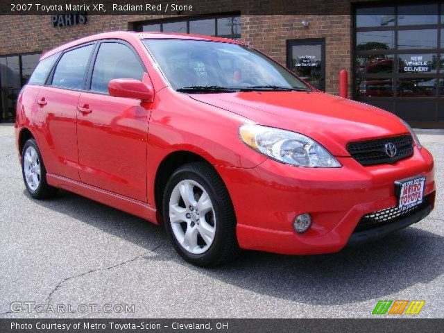 2007 Toyota Matrix XR in Radiant Red