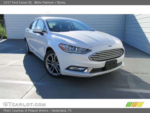 2017 Ford Fusion SE in White Platinum