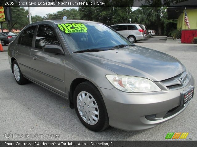 2005 Honda Civic LX Sedan in Magnesium Metallic