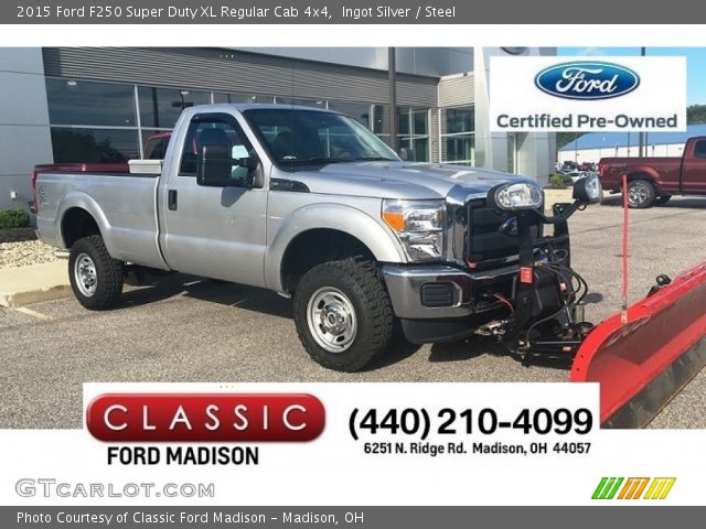 2015 Ford F250 Super Duty XL Regular Cab 4x4 in Ingot Silver