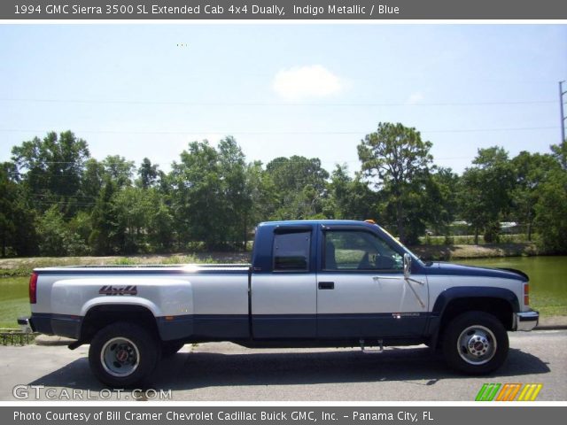 1994 GMC Sierra 3500 SL Extended Cab 4x4 Dually in Indigo Metallic