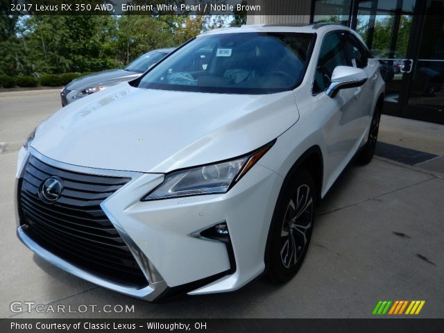 Eminent White Pearl 2017 Lexus Rx 350 Awd Noble Brown