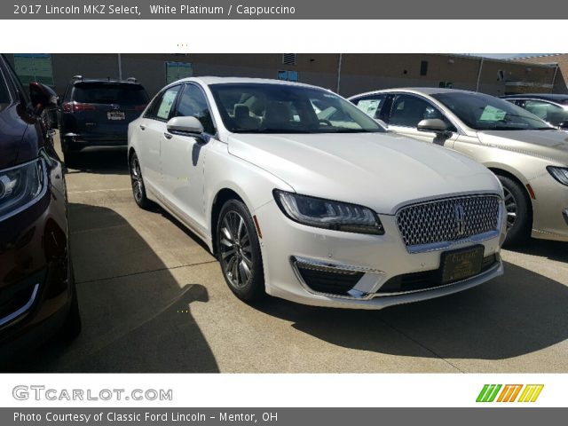 2017 Lincoln MKZ Select in White Platinum