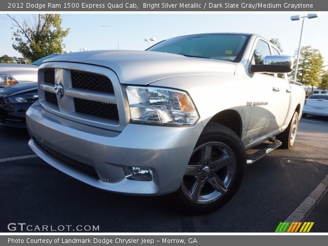 2012 Dodge Ram 1500 Express Quad Cab in Bright Silver Metallic