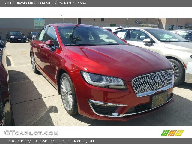 2017 Lincoln MKZ Reserve in Ruby Red