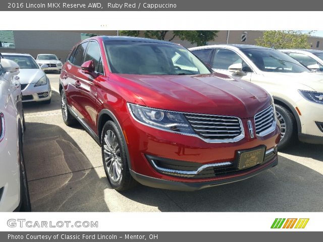2016 Lincoln MKX Reserve AWD in Ruby Red