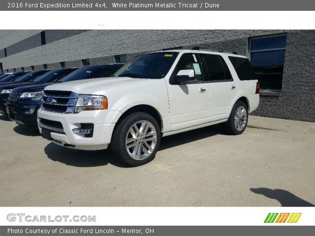 2016 Ford Expedition Limited 4x4 in White Platinum Metallic Tricoat