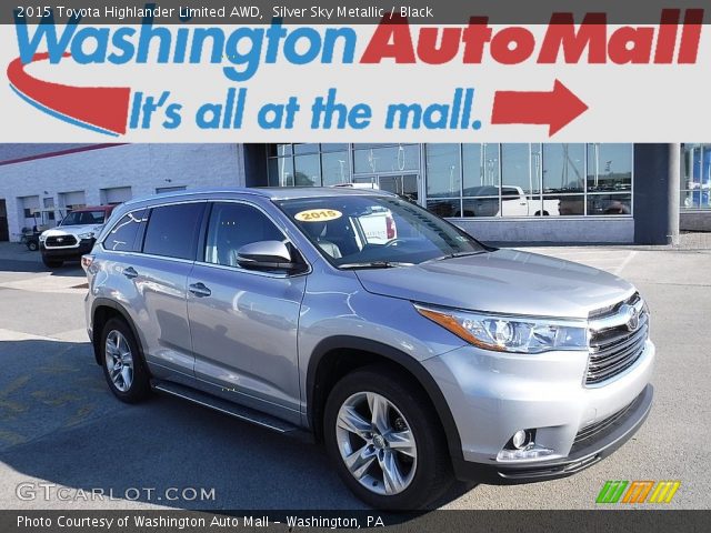 2015 Toyota Highlander Limited AWD in Silver Sky Metallic