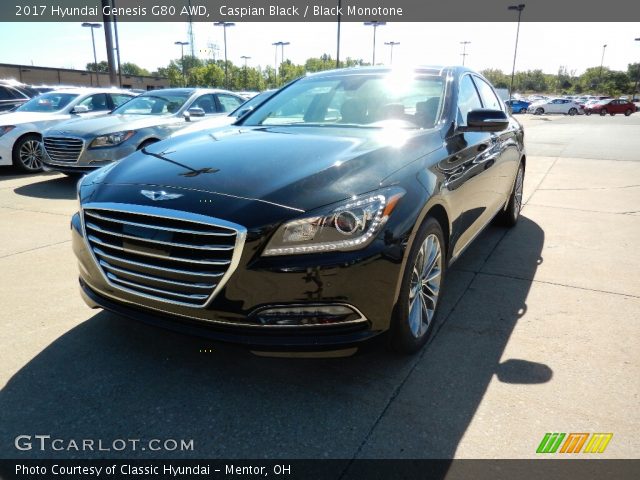 2017 Hyundai Genesis G80 AWD in Caspian Black