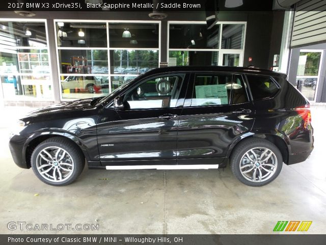 2017 BMW X3 xDrive35i in Black Sapphire Metallic