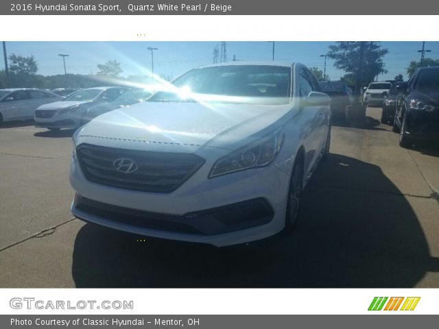 2016 Hyundai Sonata Sport in Quartz White Pearl