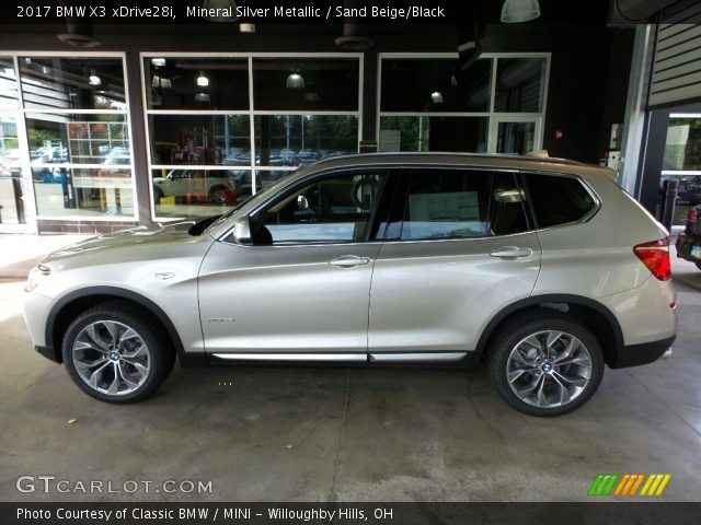 2017 BMW X3 xDrive28i in Mineral Silver Metallic
