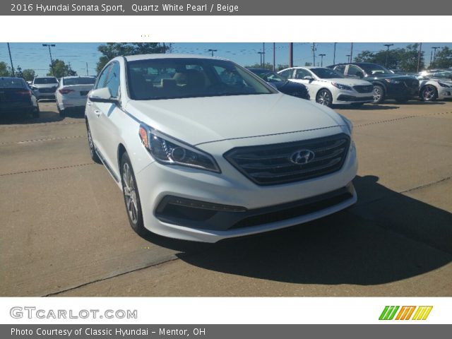 2016 Hyundai Sonata Sport in Quartz White Pearl