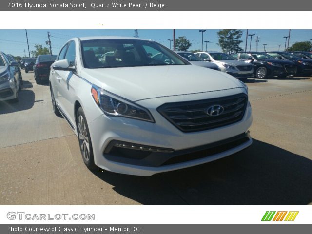 2016 Hyundai Sonata Sport in Quartz White Pearl