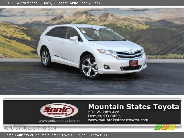2013 Toyota Venza LE AWD in Blizzard White Pearl