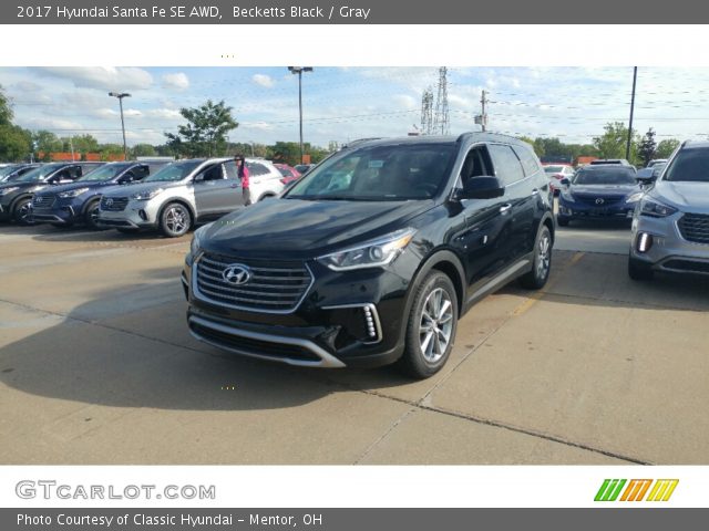 2017 Hyundai Santa Fe SE AWD in Becketts Black