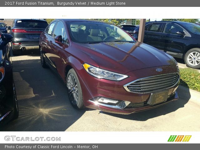 2017 Ford Fusion Titanium in Burgundy Velvet