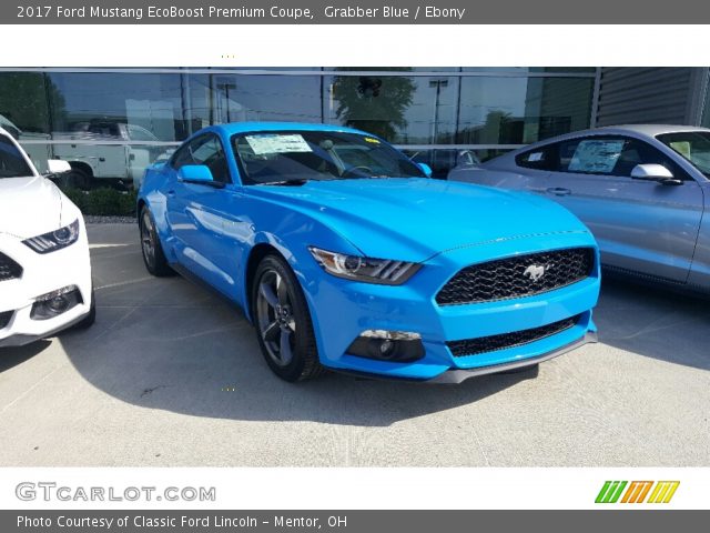 2017 Ford Mustang EcoBoost Premium Coupe in Grabber Blue
