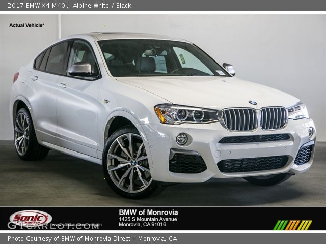 2017 BMW X4 M40i in Alpine White