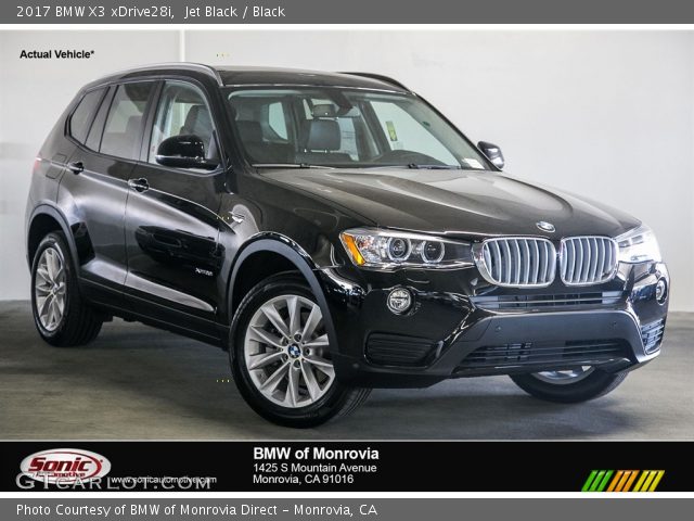 2017 BMW X3 xDrive28i in Jet Black