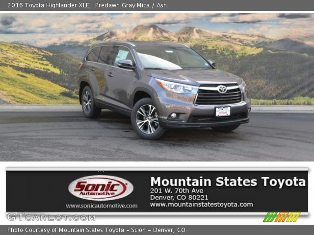 2016 Toyota Highlander XLE in Predawn Gray Mica