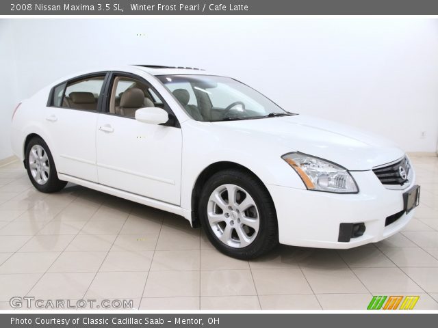 2008 Nissan Maxima 3.5 SL in Winter Frost Pearl