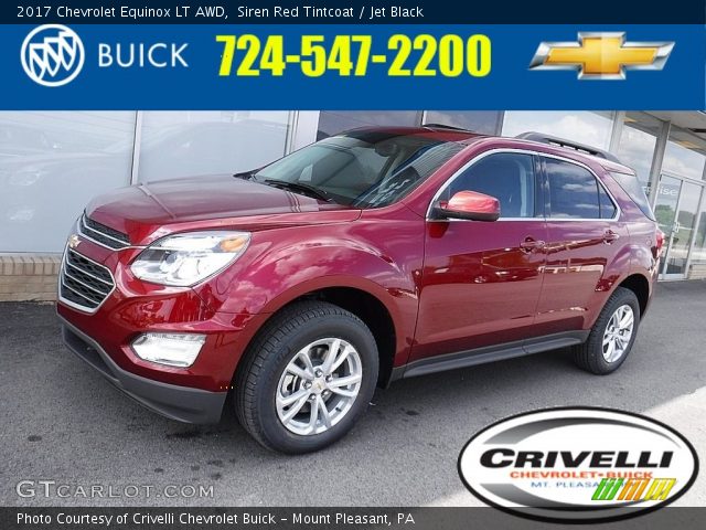 2017 Chevrolet Equinox LT AWD in Siren Red Tintcoat