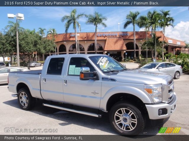 2016 Ford F250 Super Duty Platinum Crew Cab 4x4 in Ingot Silver Metallic