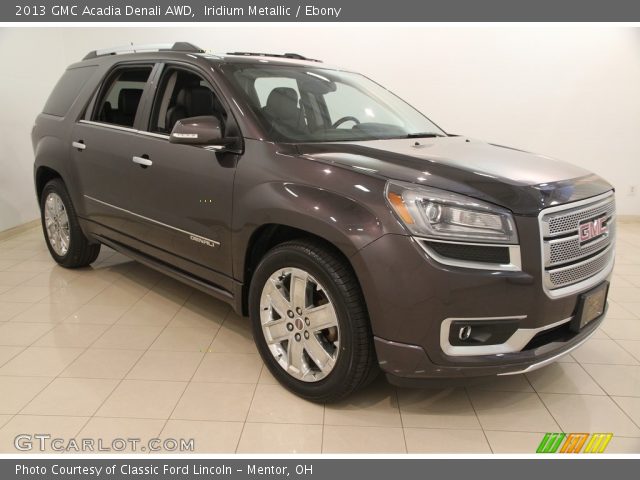 2013 GMC Acadia Denali AWD in Iridium Metallic