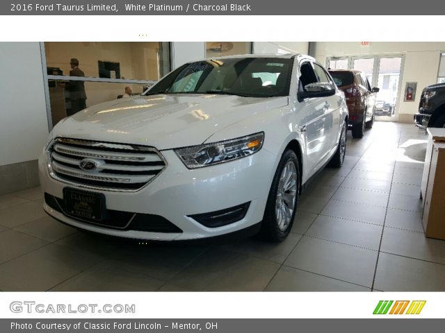 2016 Ford Taurus Limited in White Platinum