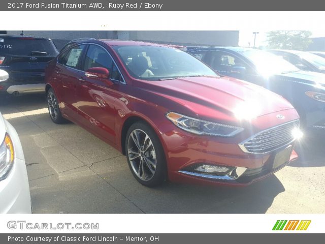 2017 Ford Fusion Titanium AWD in Ruby Red