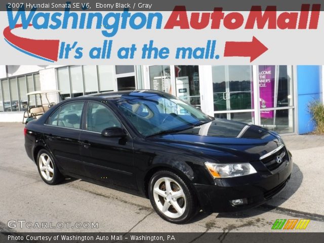 2007 Hyundai Sonata SE V6 in Ebony Black