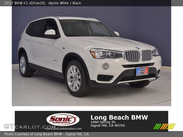 2017 BMW X3 sDrive28i in Alpine White