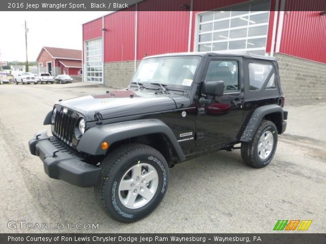 2016 Jeep Wrangler Sport in Black