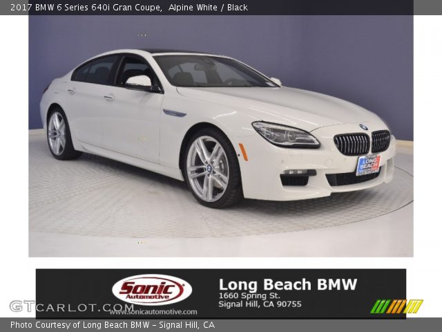 2017 BMW 6 Series 640i Gran Coupe in Alpine White