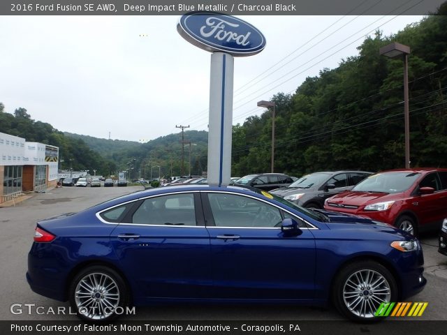 2016 Ford Fusion SE AWD in Deep Impact Blue Metallic