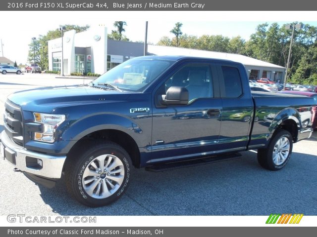 2016 Ford F150 XL SuperCab 4x4 in Blue Jeans