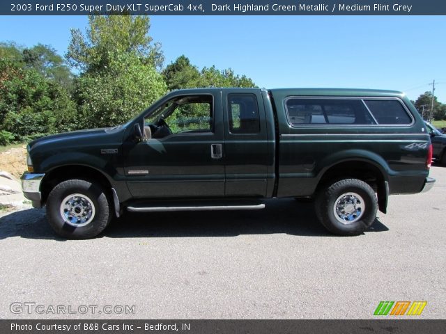 2003 Ford F250 Super Duty XLT SuperCab 4x4 in Dark Highland Green Metallic