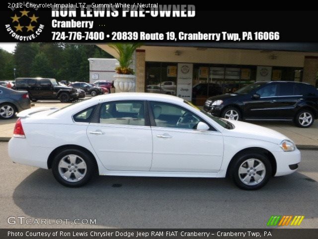 2012 Chevrolet Impala LTZ in Summit White