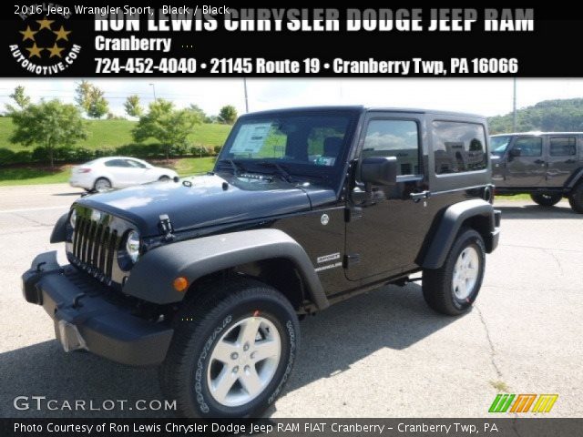 2016 Jeep Wrangler Sport in Black