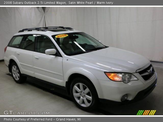 2008 Subaru Outback 2.5i Limited Wagon in Satin White Pearl