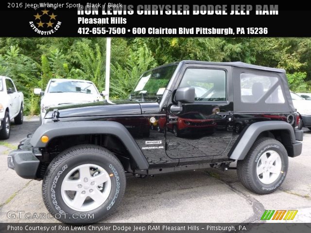 2016 Jeep Wrangler Sport in Black