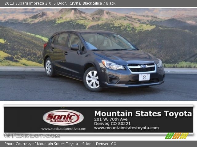 2013 Subaru Impreza 2.0i 5 Door in Crystal Black Silica