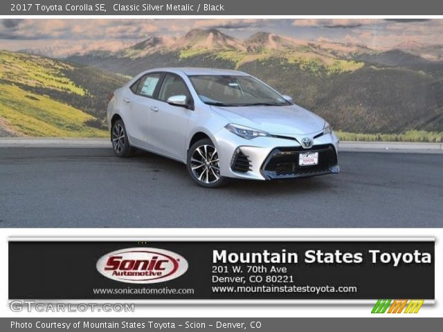 2017 Toyota Corolla SE in Classic Silver Metalic