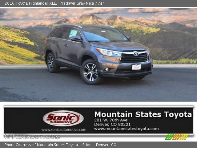 2016 Toyota Highlander XLE in Predawn Gray Mica