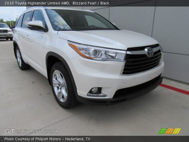 2016 Toyota Highlander Limited AWD in Blizzard Pearl